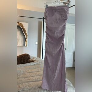 NWT Free People Strapless Lavender Maxi Skirt